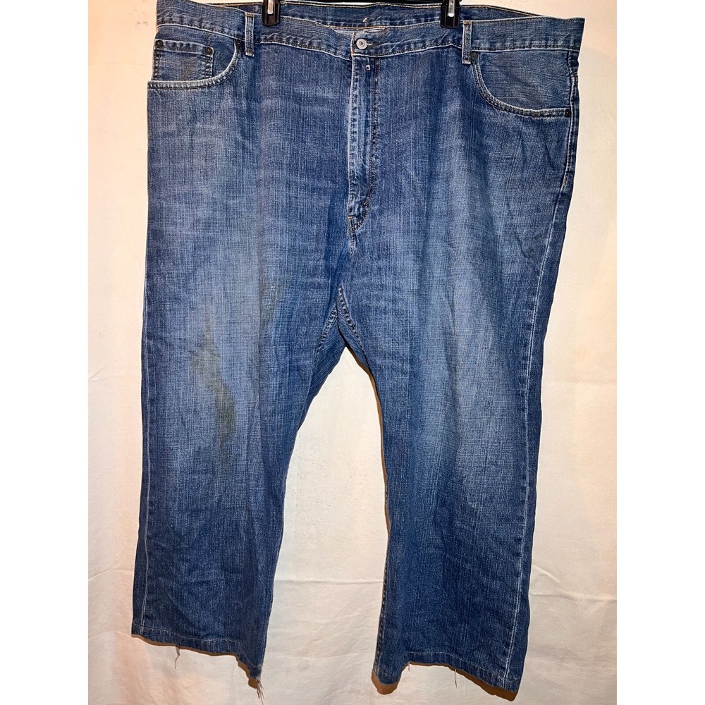 Levis 559 Mens Jeans Relaxed Rugged Blue Denim Size 50 x 29 Medium Wash Q69